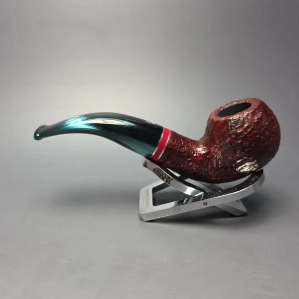 Savinelli 2026 Saint Nicholas 642 Rusticated Bent Apple (6mm) (New) - Image 5