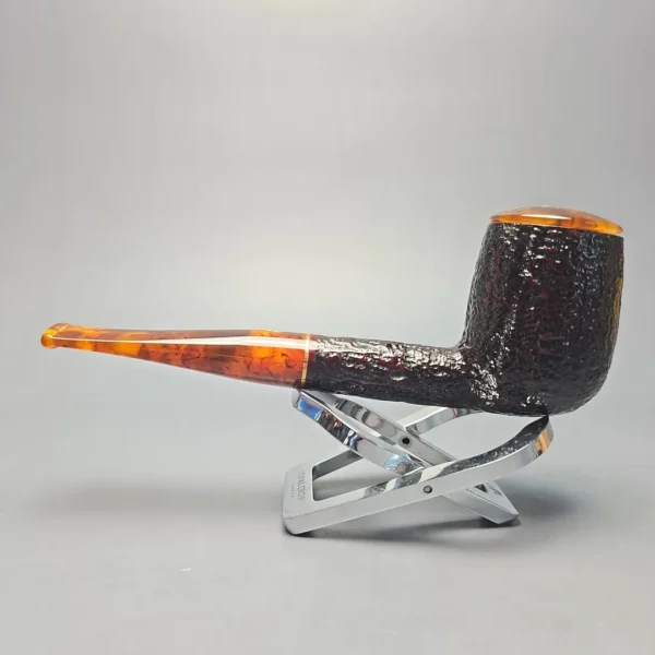 Savinelli Tortuga 111 KS Rusticated Billiard (6mm) (New) - Image 4