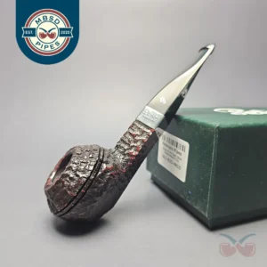 Peterson 2026 Pipe of the Year Rusticated "Large Squat Cad" Bulldog with Silver (New)