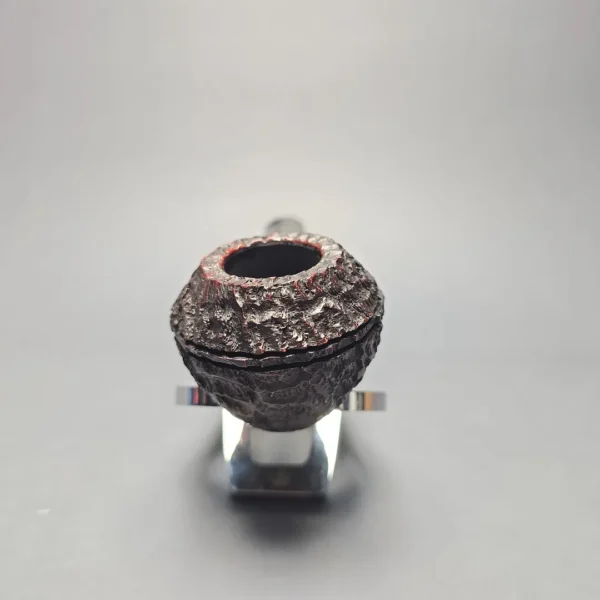 Peterson 2026 Pipe of the Year Rusticated "Large Squat Cad" Bulldog with Silver (New) - Image 3