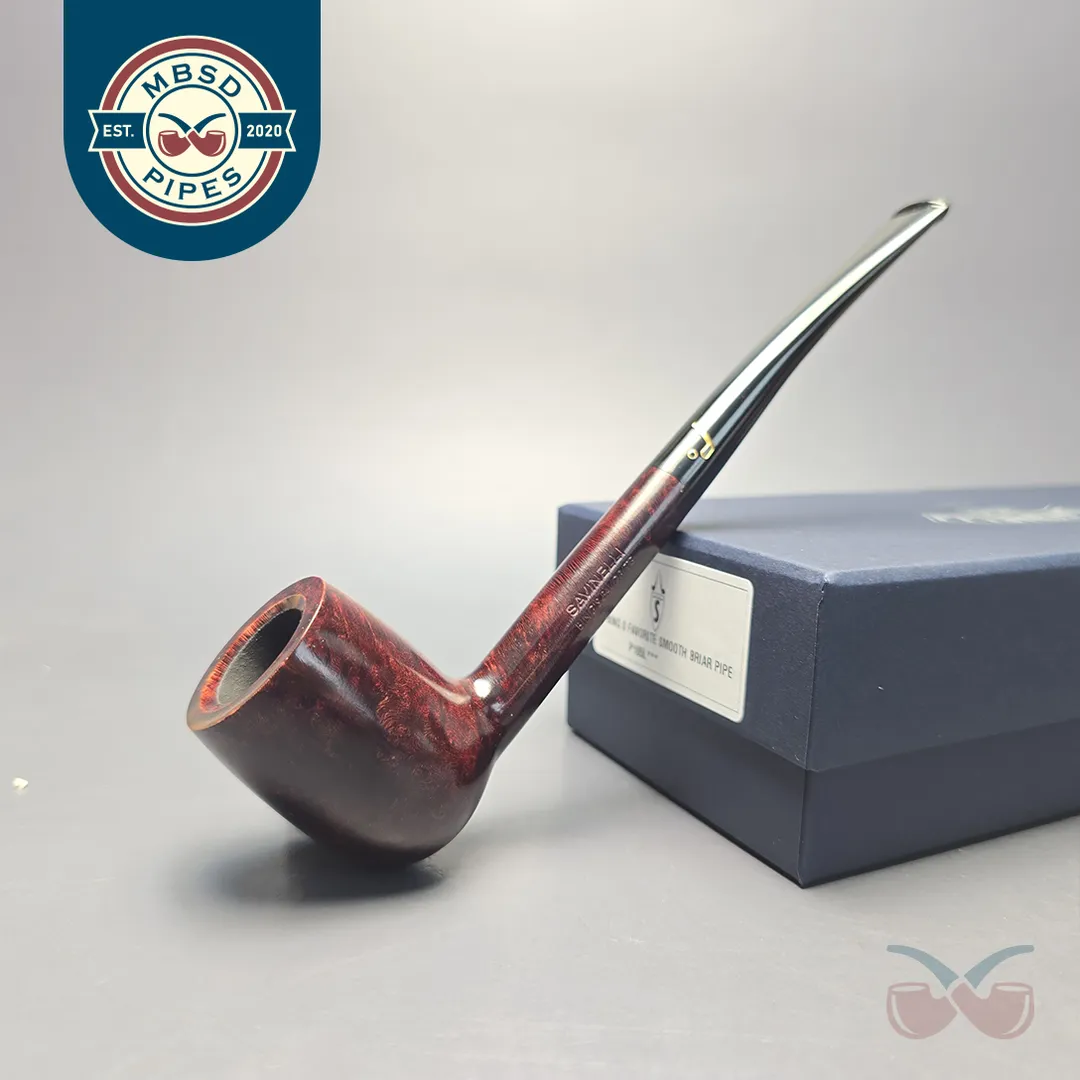 Savinelli Bing's Favorite Smooth Billiard (6mm) (New)