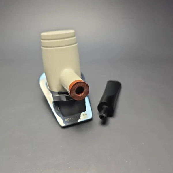 MBSD Meerschaum Deluxe Smooth "Whittler" Poker with Briar-Mortise (New) - Image 13