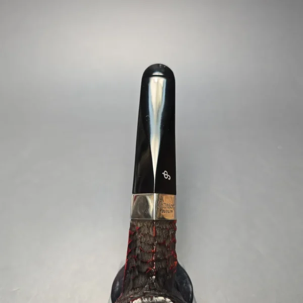 Peterson 2026 Pipe of the Year Rusticated "Large Squat Cad" Bulldog with Silver (New) - Image 7