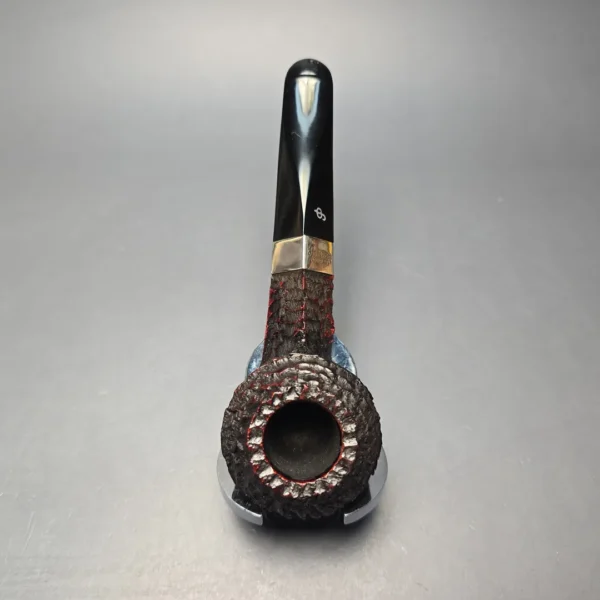 Peterson 2026 Pipe of the Year Rusticated "Large Squat Cad" Bulldog with Silver (New) - Image 8