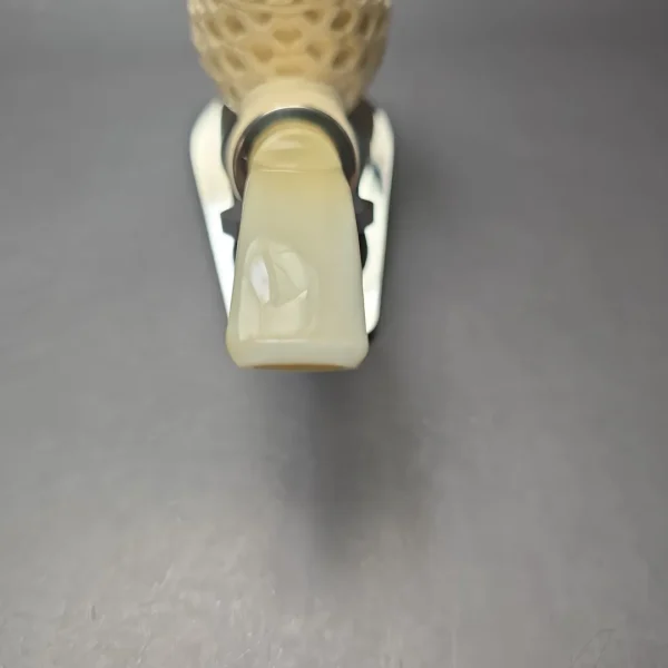 MBSD Meerschaum Silver Lattice Carved Reverse Calabash Brandy (New) - Image 6