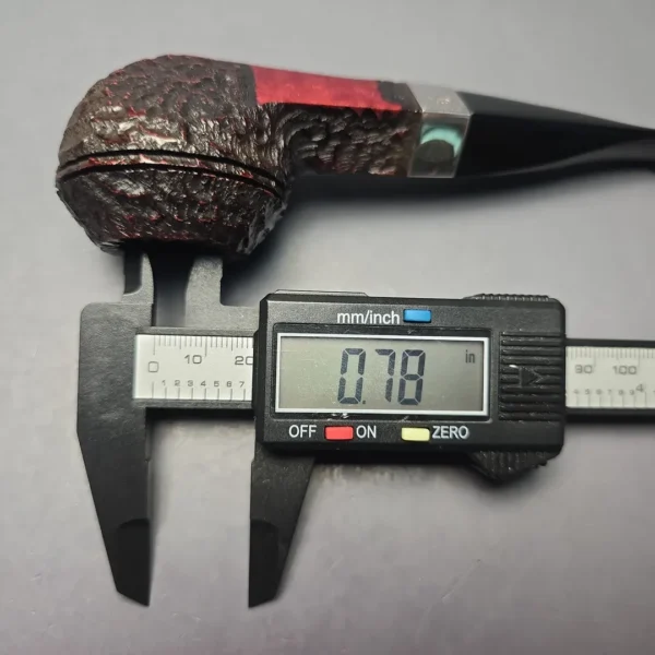Peterson 2026 Pipe of the Year Rusticated "Large Squat Cad" Bulldog with Silver (New) - Image 12