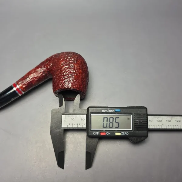 Savinelli 2026 Saint Nicholas 606 KS Rusticated Bent Billiard (6mm) (New) - Image 6