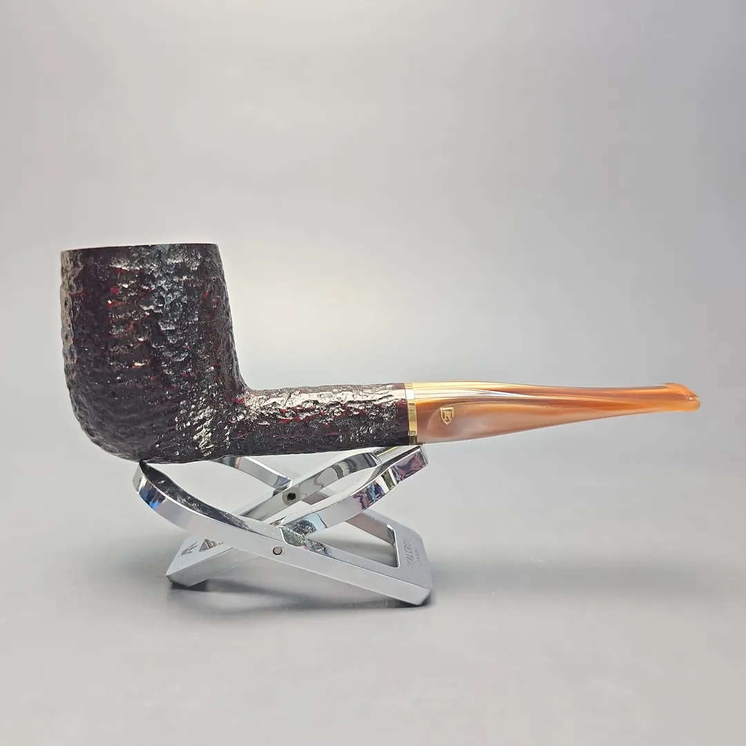 Savinelli Roma Lucite 111 KS Partially Rusticated Billiard (6mm) (New) - Image 2