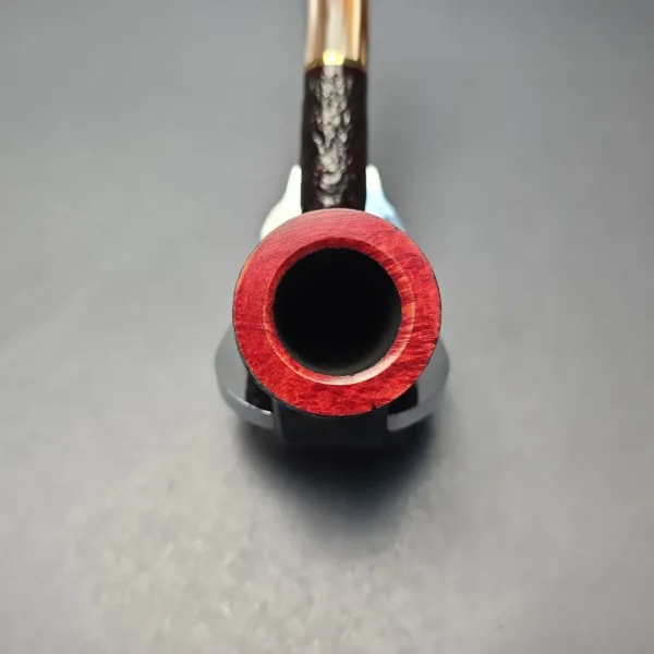 Savinelli Roma Lucite 111 KS Partially Rusticated Billiard (6mm) (New) - Image 6