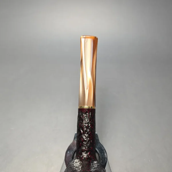 Savinelli Roma Lucite 111 KS Partially Rusticated Billiard (6mm) (New) - Image 7