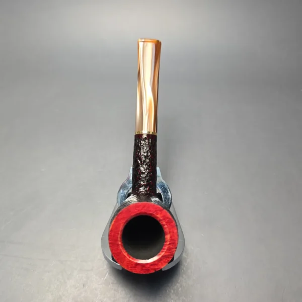 Savinelli Roma Lucite 111 KS Partially Rusticated Billiard (6mm) (New) - Image 8