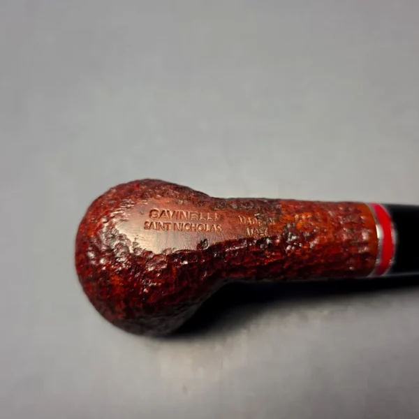 Savinelli 2026 Saint Nicholas 101 Rusticated Billiard (6mm) (New) - Image 9
