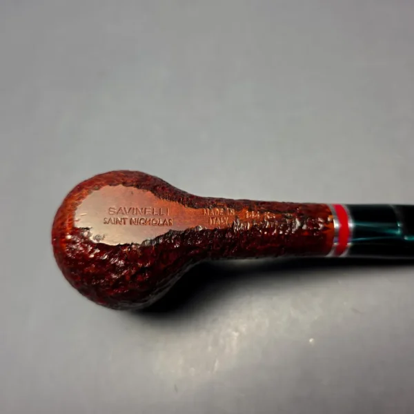 Savinelli 2026 Saint Nicholas 144 KS Rusticated Brandy (6mm) (New) - Image 10