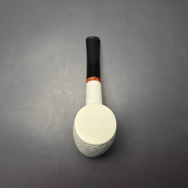 MBSD Meerschaum Deluxe Rusticated "Whittler" Poker with Briar-Mortise (New) - Image 10