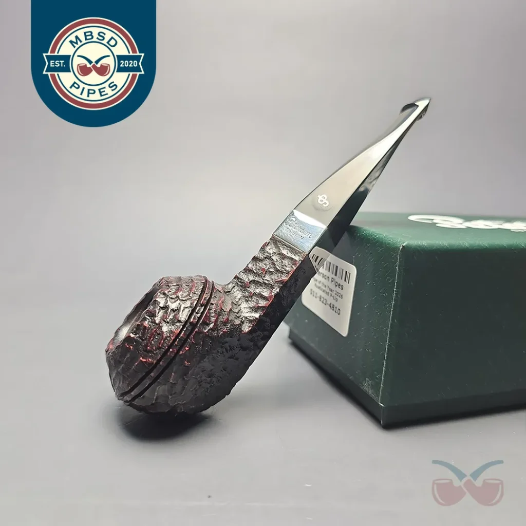 Peterson 2026 Pipe of the Year Rusticated "Large Squat Cad" Bulldog with Silver (New)