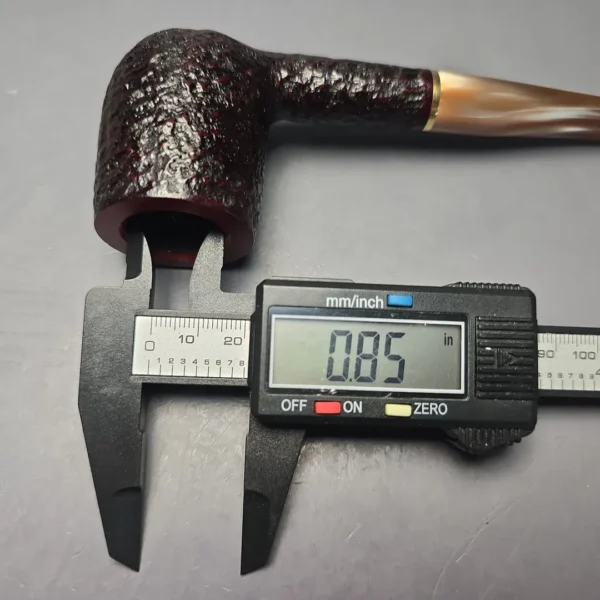 Savinelli Roma Lucite 111 KS Partially Rusticated Billiard (6mm) (New) - Image 12