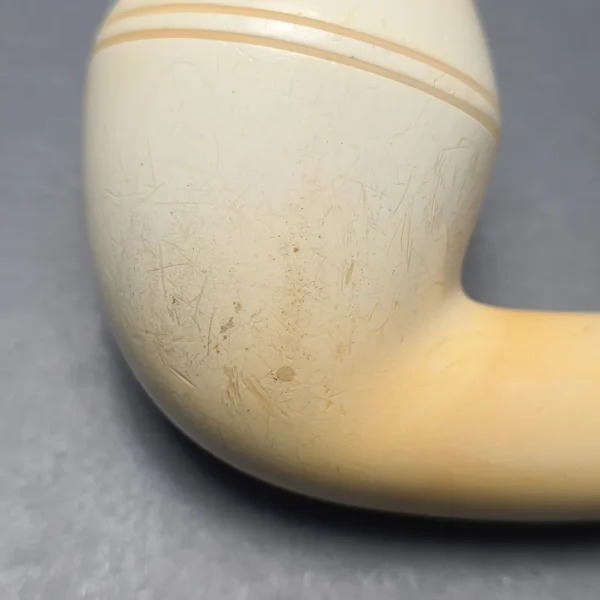 Peterson Meerschaum Sherlock Holmes Deerstalker with Silver (Estate) - Image 8