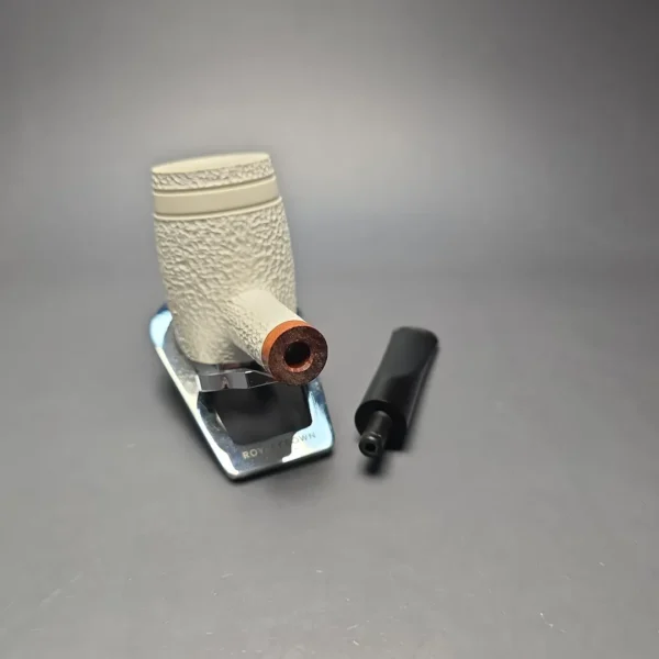 MBSD Meerschaum Deluxe Rusticated "Whittler" Poker with Briar-Mortise (New) - Image 13