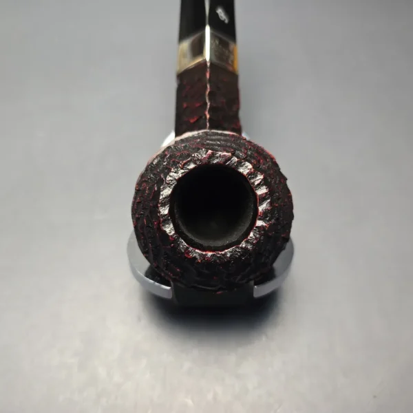 Peterson 2026 Pipe of the Year Rusticated "Large Squat Cad" Bulldog with Silver (New) - Image 6