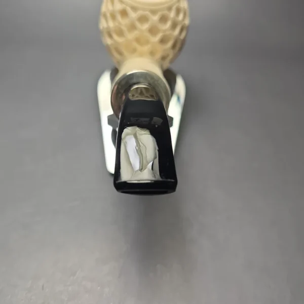 MBSD Meerschaum Silver Lattice Carved Reverse Calabash Author (New) - Image 6