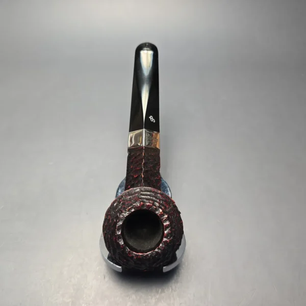 Peterson 2026 Pipe of the Year Rusticated "Large Squat Cad" Bulldog with Silver (New) - Image 8