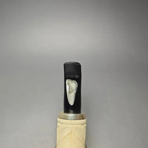 MBSD Meerschaum Silver Lattice Carved Reverse Calabash Author (New) - Image 8