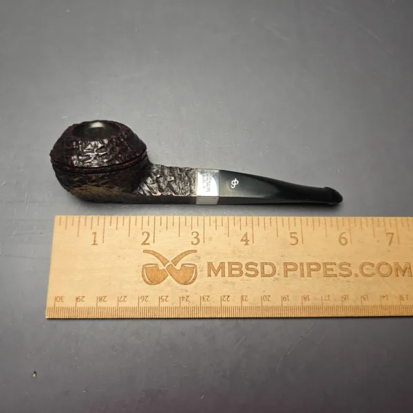 Peterson 2026 Pipe of the Year Rusticated "Large Squat Cad" Bulldog with Silver (New) - Image 11