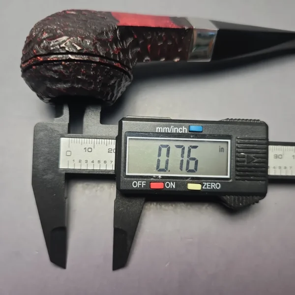 Peterson 2026 Pipe of the Year Rusticated "Large Squat Cad" Bulldog with Silver (New) - Image 12