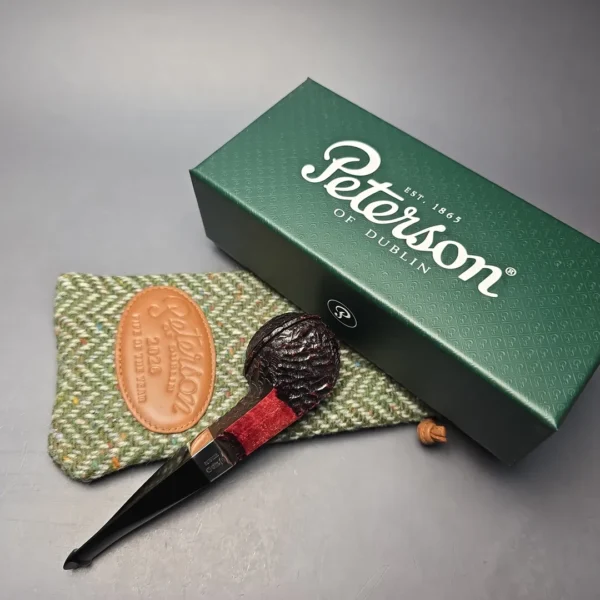 Peterson 2026 Pipe of the Year Rusticated "Large Squat Cad" Bulldog with Silver (New) - Image 14