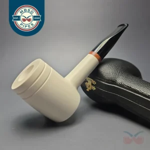 MBSD Meerschaum Deluxe Smooth "Whittler" Poker with Briar-Mortise (New)