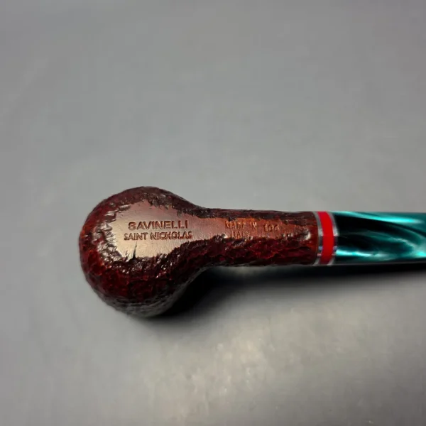 Savinelli 2026 Saint Nicholas 106 KS Rusticated Billiard (6mm) (New) - Image 7
