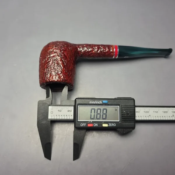 Savinelli 2026 Saint Nicholas 111 KS Rusticated Billiard (6mm) (New) - Image 8