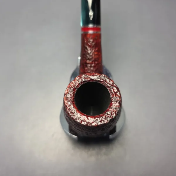 Savinelli 2026 Saint Nicholas 606 KS Rusticated Bent Billiard (6mm) (New) - Image 8