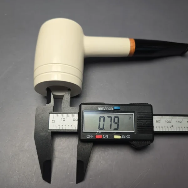 MBSD Meerschaum Deluxe Smooth "Whittler" Poker with Briar-Mortise (New) - Image 12