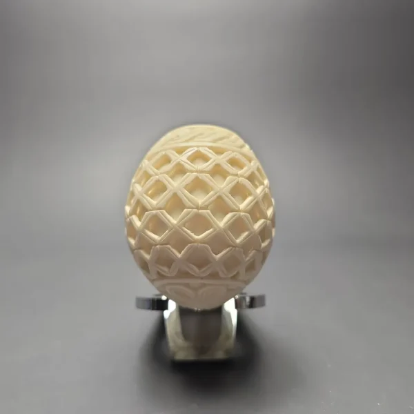 MBSD Meerschaum Silver Lattice Carved Reverse Calabash Brandy (New) - Image 4