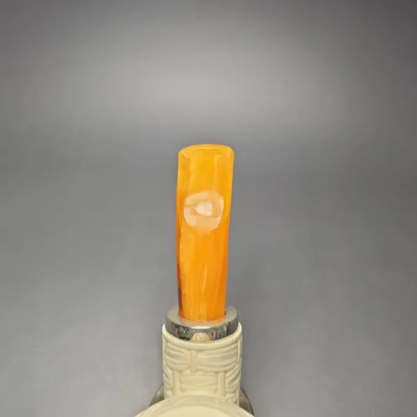 MBSD Meerschaum Silver Lattice Carved Reverse Calabash Brandy (New) - Image 8