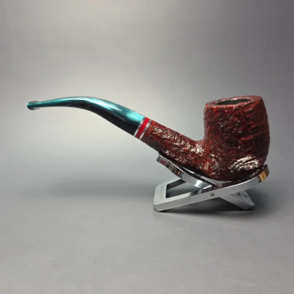 Savinelli 2026 Saint Nicholas 606 KS Rusticated Bent Billiard (6mm) (New) - Image 5