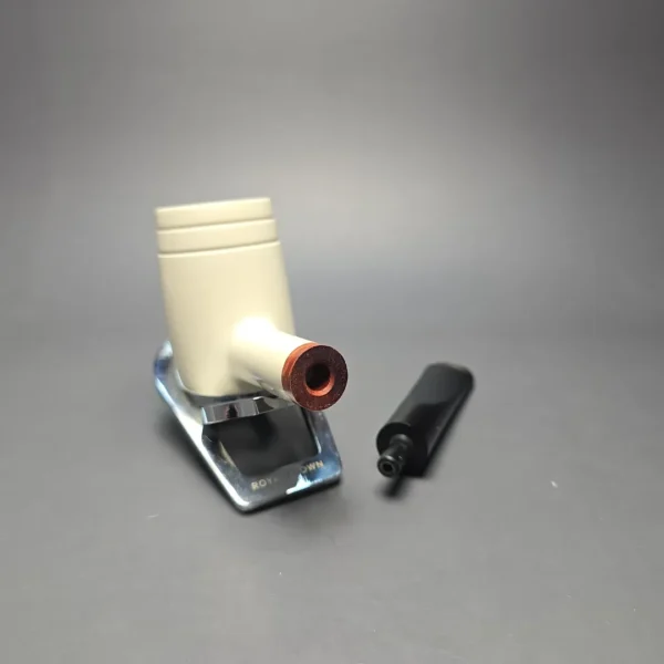 MBSD Meerschaum Deluxe Smooth "Whittler" Poker with Briar-Mortise (New) - Image 13
