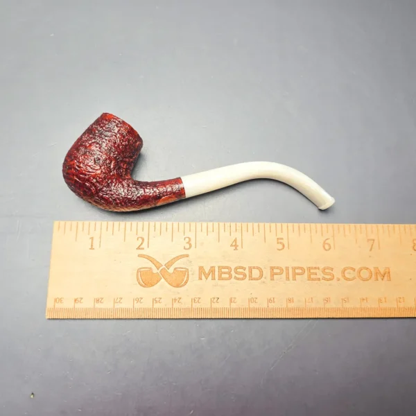 BriarWorks Classic C13 Crimson Sandblasted Bent Billiard (New) - Image 12
