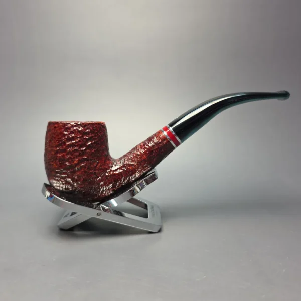 Savinelli 2026 Saint Nicholas 606 KS Rusticated Bent Billiard (6mm) (New) - Image 3