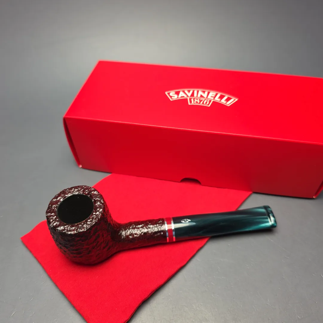 Savinelli 2026 Saint Nicholas 106 KS Rusticated Billiard (6mm) (New) - Image 2