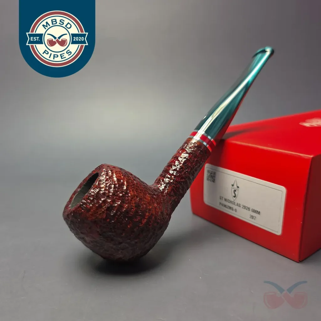 Savinelli 2026 Saint Nicholas 207 KS Rusticated Apple (6mm) (New)