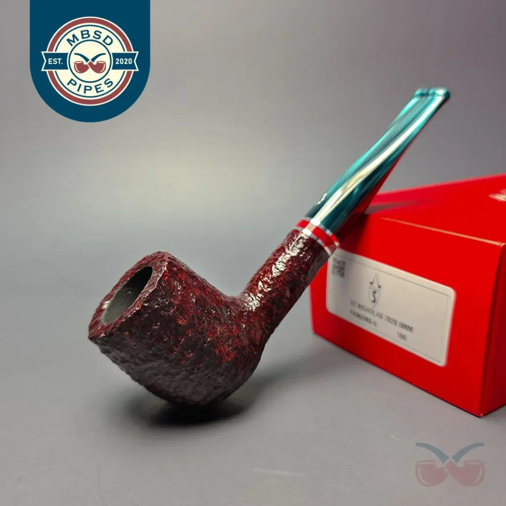 Savinelli 2026 Saint Nicholas 106 KS Rusticated Billiard (6mm) (New)