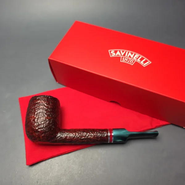Savinelli 2026 Saint Nicholas 703 KS Rusticated Lovat (6mm) (New) - Image 3