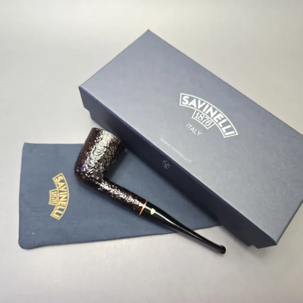Savinelli Roma 401 Partially Rusticated Dublin (6mm) (New) - Image 14