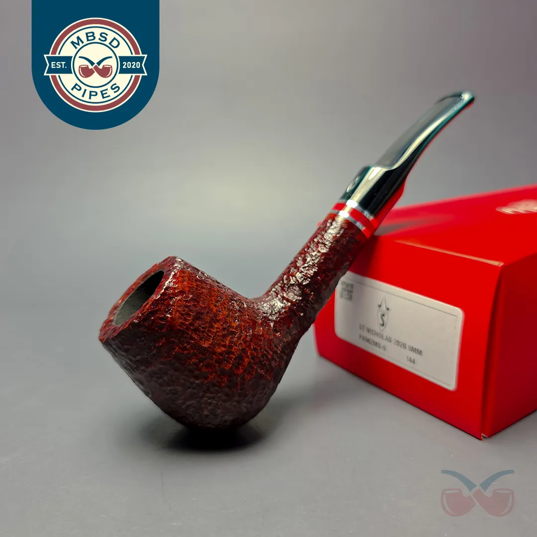 Savinelli 2026 Saint Nicholas 144 KS Rusticated Brandy (6mm) (New)