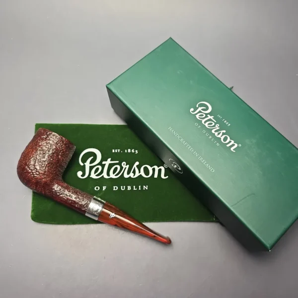 Peterson Irish Harp 107 Sandblasted Billiard with Silver (New) - Image 14