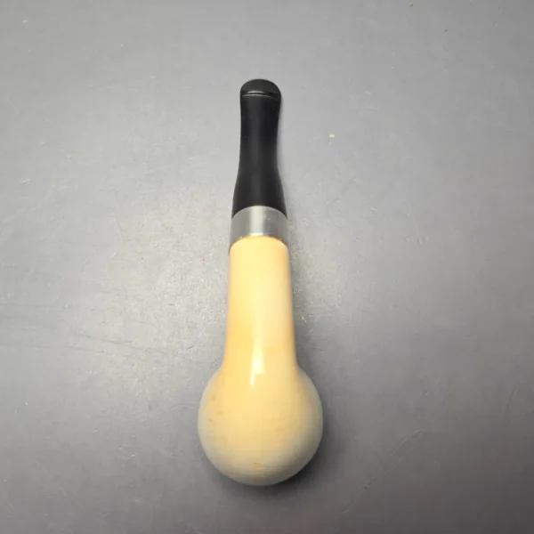 Peterson Meerschaum Sherlock Holmes Deerstalker with Silver (Estate) - Image 9