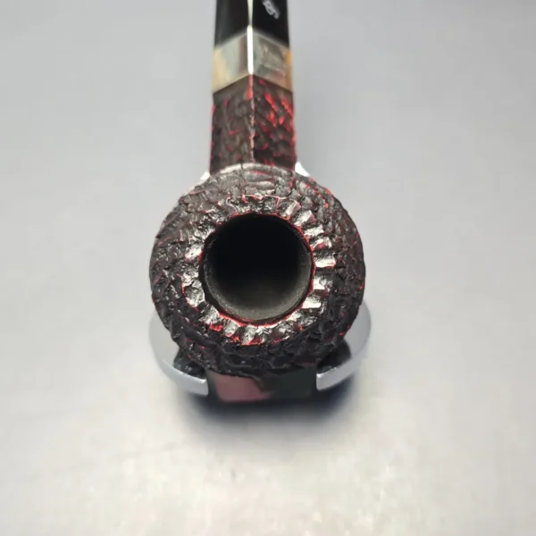 Peterson 2026 Pipe of the Year Rusticated "Large Squat Cad" Bulldog with Silver (New) - Image 6