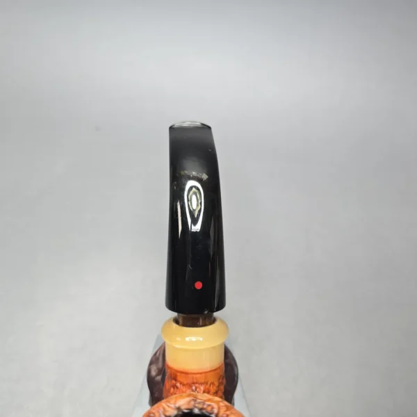 Ser Jacopo (Pre-1997) Rowlette Delecta Wax Drip Bent Egg with Horn and Silver (Estate) - Image 8
